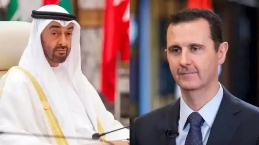 الأسد والرئيس الإماراتي يبحثان هاتفيًا التطورات الأخيرة في سوريا
