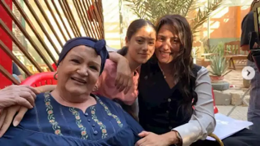 حنان مطاوع تنشر صورًا من كواليس “صفحة بيضا”