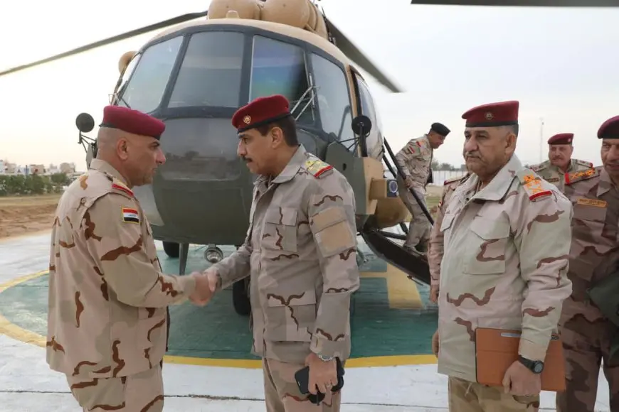 رئيس الأركان العراقي يتفقد جاهزية القوات في معبر القائم الحدودي مع سوريا