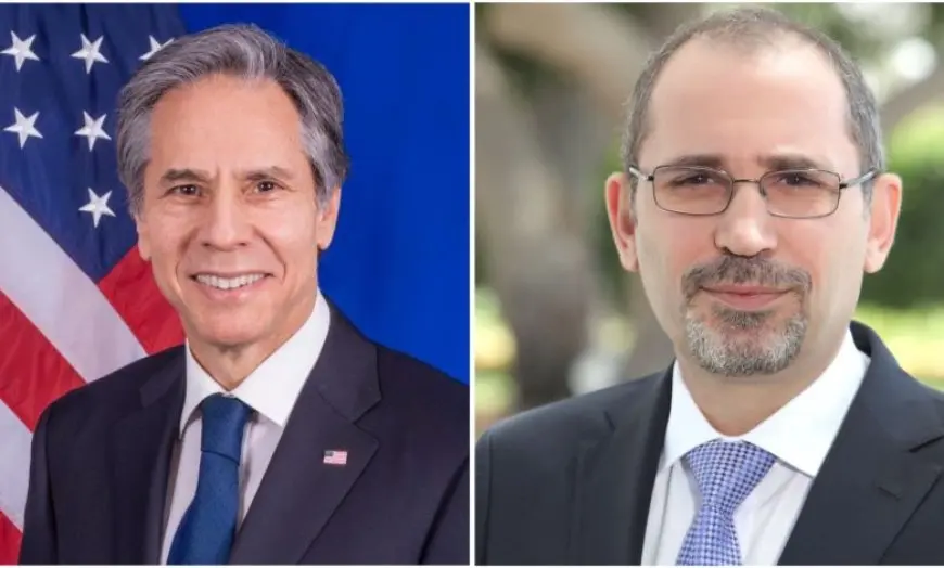 وزير الخارجية الأردني ونظيره الأمريكي يبحثان جهود التوصل لوقف دائم لإطلاق النار في غزة
