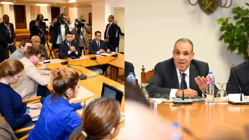 وزير الخارجية والهجرة يعقد لقاء موسعا مع ممثلي وسائل الإعلام الأجنبية المعتمدة بمصر