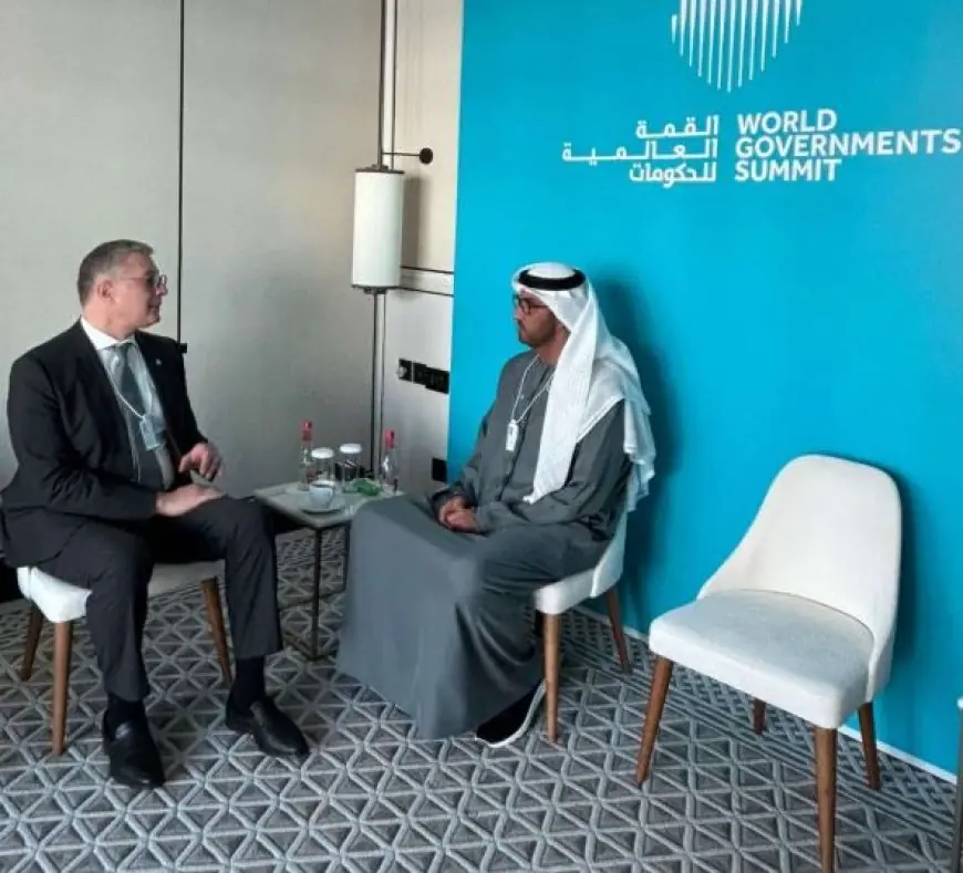 وزير البترول يبحث مع رئيس أدنوك تعزيز التعاون بمجال تأمين إمدادات الغاز الطبيعي