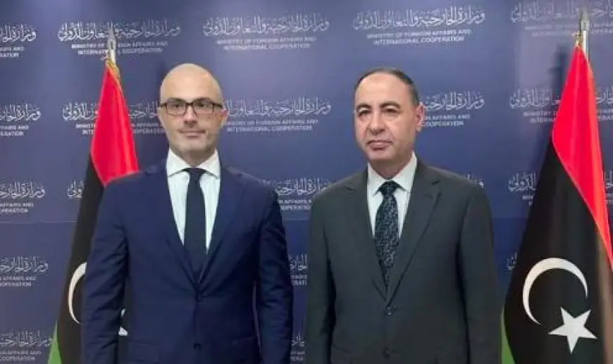 سفير الاتحاد الأوروبي لدى ليبيا يبحث مع وزير الخارجية الليبي التطورات الإقليمية الحالية