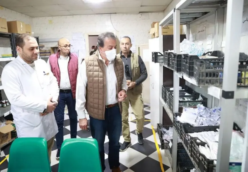 وزير الصحة يوجه بتشكيل لجنة لتحقيق الاستفادة القصوى من المبنى الجديد بمستشفى منيا القمح المركزي