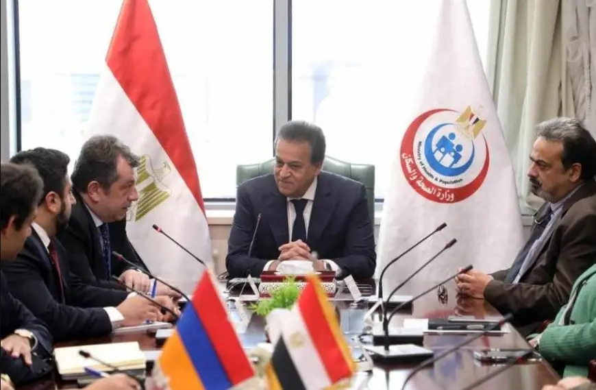 وزير الصحة يبحث مع سفير أرمينيا توسيع الشراكات في التصنيع الدوائي والتأمين الصحي