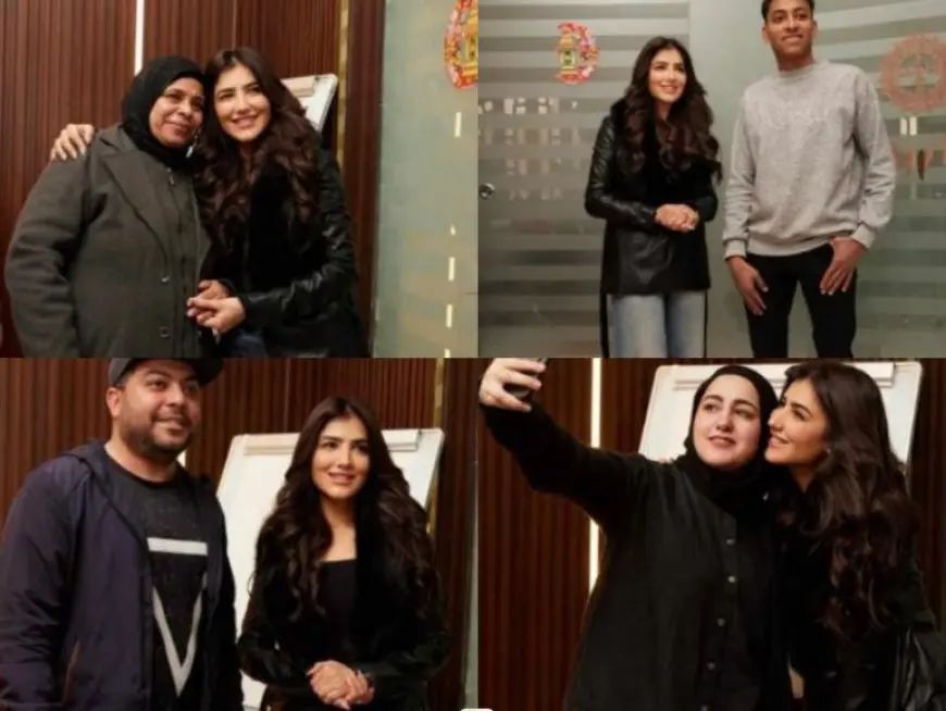 مي عمر تلتقى الفائزين بمسابقة مسلسل إش إش على السوشيال ميديا
