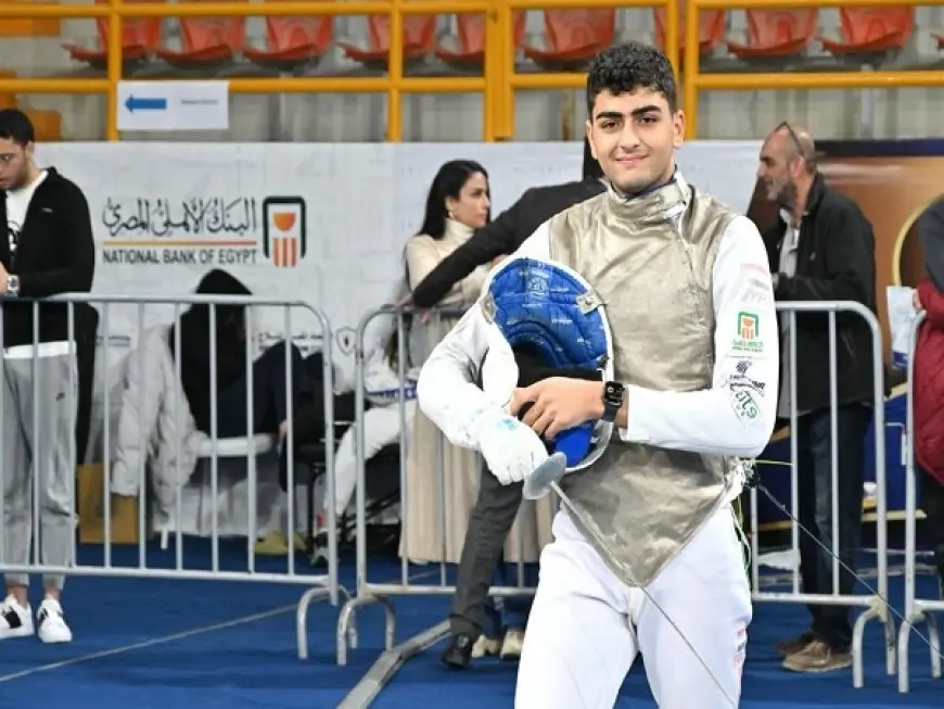 عبد الرحمن طلبة يتأهل لثمن نهائي كأس العالم لسلاح الشيش بالعاصمة الإدارية