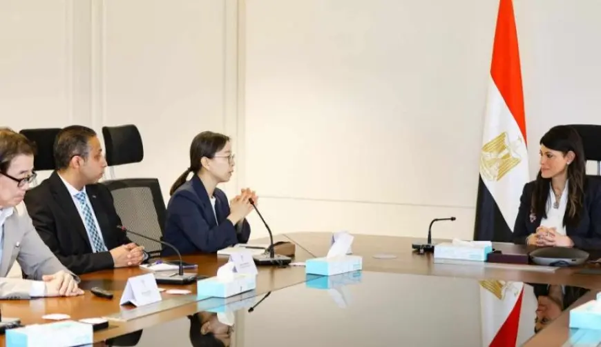 المشاط تبحث مع وفد كورية مشروع إنشاء منصة رقمية للفحص والتتبع لتسهيل التجارة في مصر