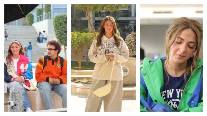 دنيا سمير غانم تنشر 15 صورة من كواليس مسلسل “عايشة الدور”