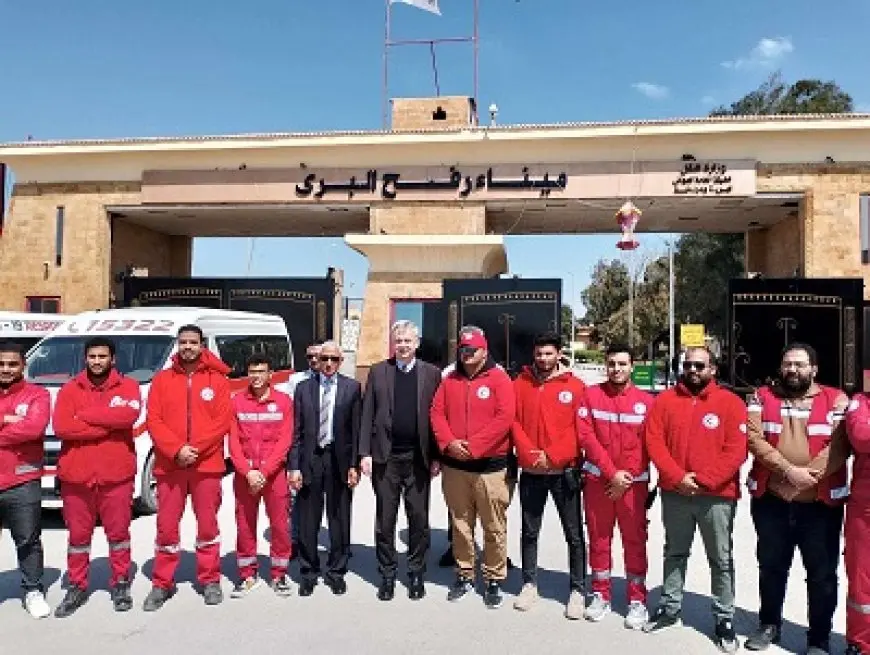 سفير ألمانيا يزور معبر رفح ويثمن الجهود المصرية لإيصال المساعدات الإغاثية لقطاع غزة