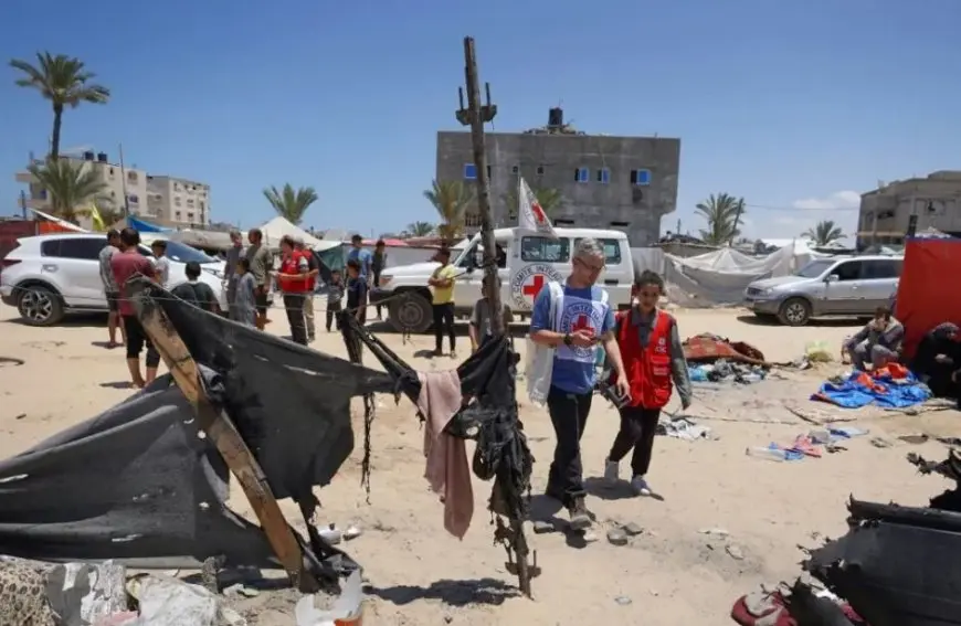 الصليب الأحمر: مكتبنا في رفح الفلسطينية تعرض لأضرار جراء قذيفة متفجرة