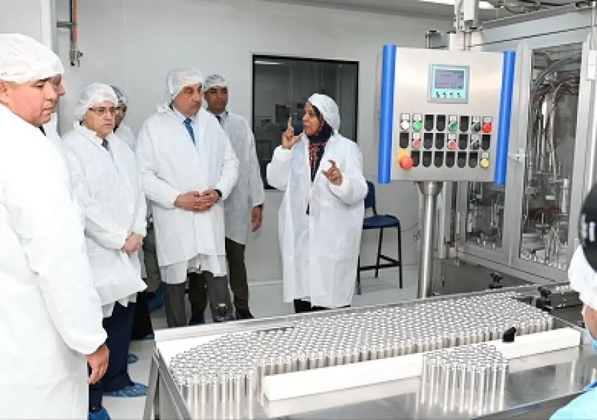 وزير قطاع الأعمال ورئيس هيئة الدواء يتفقدان تطوير شركات العربية وممفيس والنيل للأدوية