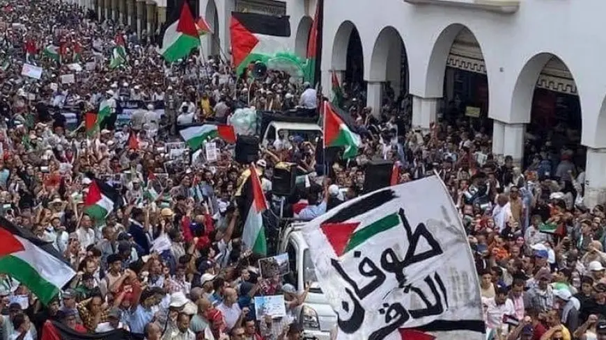 مسيرات بمدن مغربية عدة دعما لفلسطين ورفضا للتطبيع
