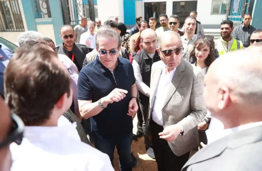 وزير الصحة ومحافظ المنيا يتفقدان مشروعي مستشفى مغاغة المركزي ووحدة طب الأسرة بالشيخ زياد