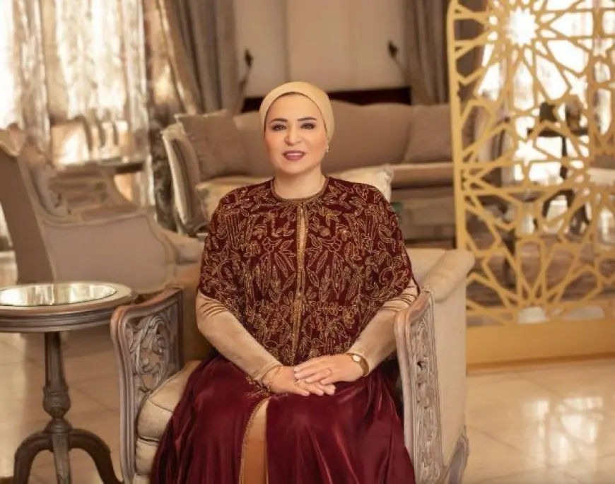 السيدة انتصار السيسي تهنئ المصريين بمناسبة عيد الفطر