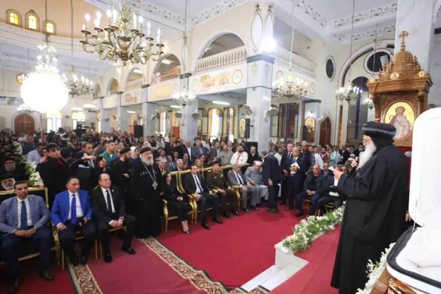 البابا تواضروس يترأس صلوات التجنيز على نيافة الأنبا باخوميوس بكرمة مارمرقس بدمنهور