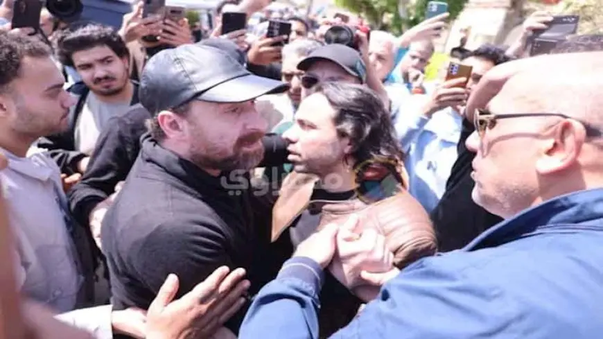 25 صورة لـ نجوم الفن في جنازة زوجة نضال الشافعي
