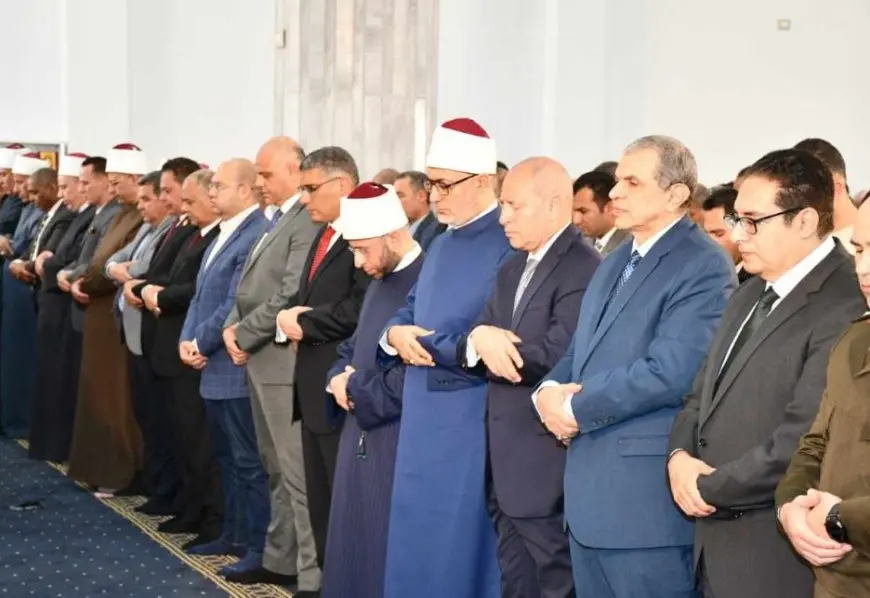 وزير الأوقاف ومفتي الجمهورية يفتتحان مسجد النور بمحافظة الجيزة