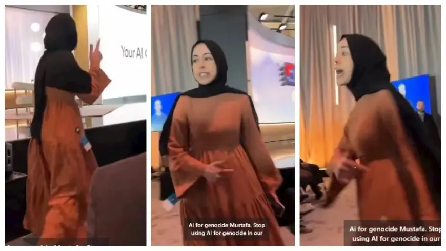 “أيديكم ملطخة بدماء شعبي”.. مهندسة فلسطينية تقاطع احتفالية مايكروسوفت (فيديو)