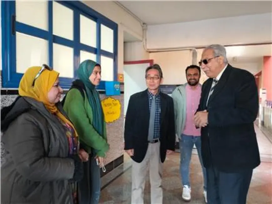 مدير تعليم القليوبية يتفقد مدارس إدارة كفر شكر التعليمية