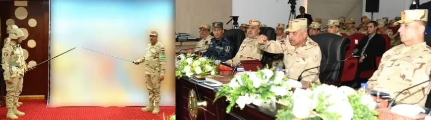 وزير الدفاع يشهد المرحلة الرئيسية لمشروع مراكز القيادة التعبوي لقوات الدفاع الجوي والقوات الجوية