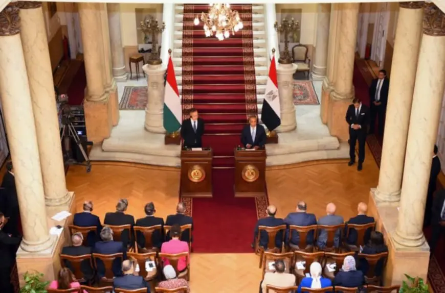 عبد العاطي ووزير الخارجية والتجارة المجري يبحثان زيادة التبادل التجاري والتعاون في قطاعي السياحة والطيران