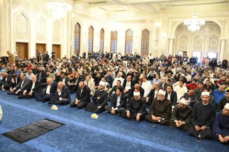 وزراء الأوقاف والعمل والشباب والرياضة ومحافظ القاهرة يشهدون صلاة الجمعة بمسجد العلي العظيم