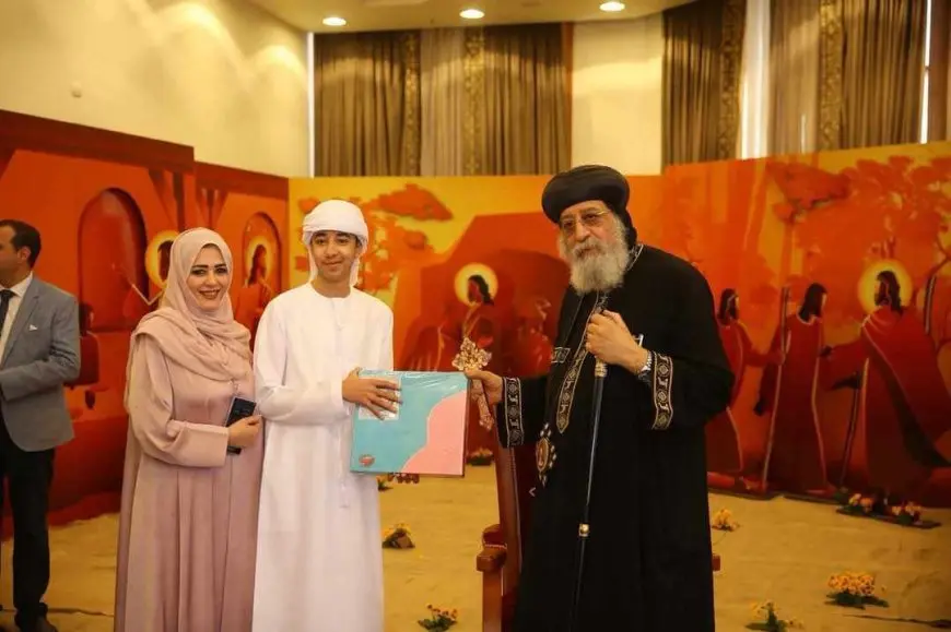 الطفل الإماراتي أحمد الهاشمي يعزف لحن القيامة في الكاتدرائية المرقسية بالعباسية