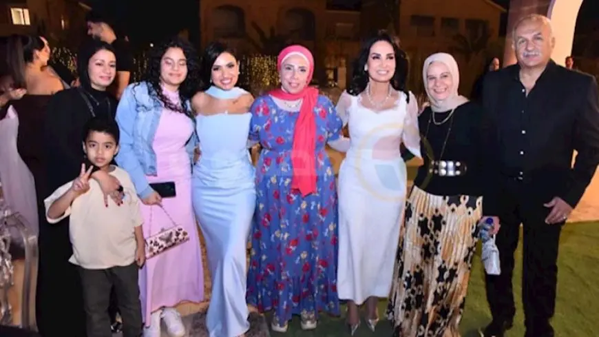 أمل رزق تحتفل بعقد قران ابنتها هيا كتكت بحضور نجوم الفن