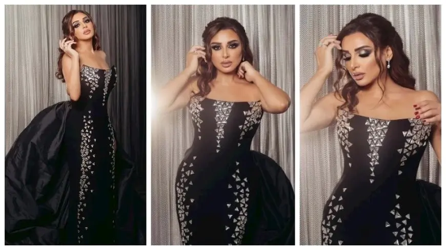 بفستان أسود لامع.. أنغام تتألق في أحدث جلسة تصوير