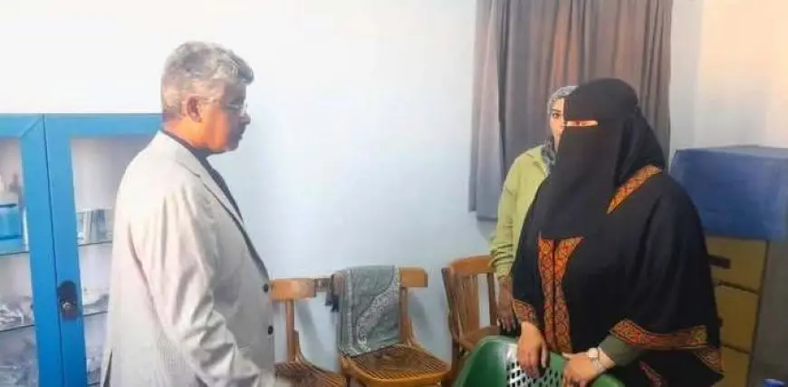 وكيل صحة شمال سيناء يتفقد الفلسطينيين المتعافين في نادي الاتحاد بالعريش