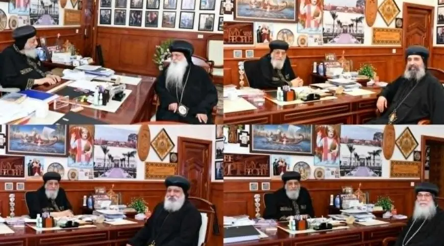 البابا تواضروس الثاني يستقبل 4 من الآباء الأساقفة