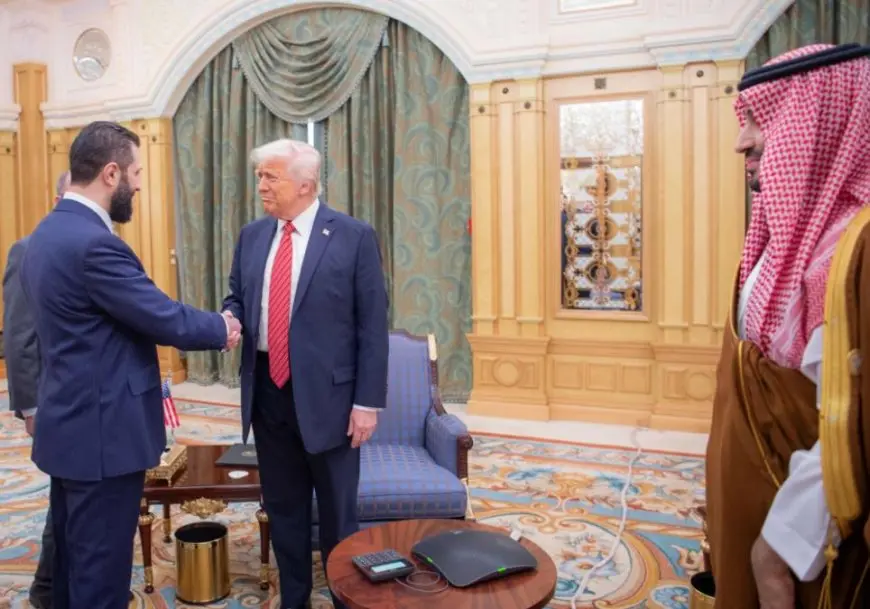 ترامب يلتقي الرئيس السوري أحمد الشرع في الرياض