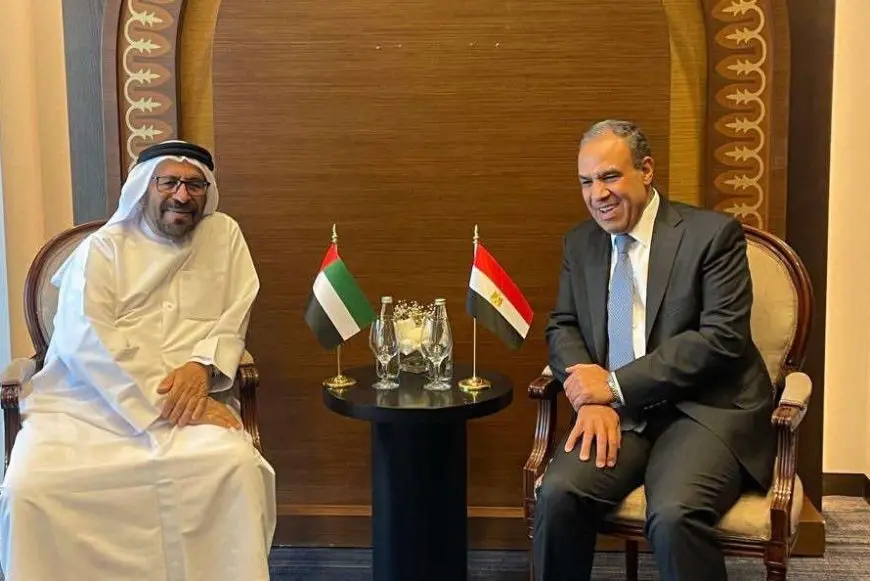 وزير الخارجية يعقد لقاء مع وزير الدولة الإماراتي