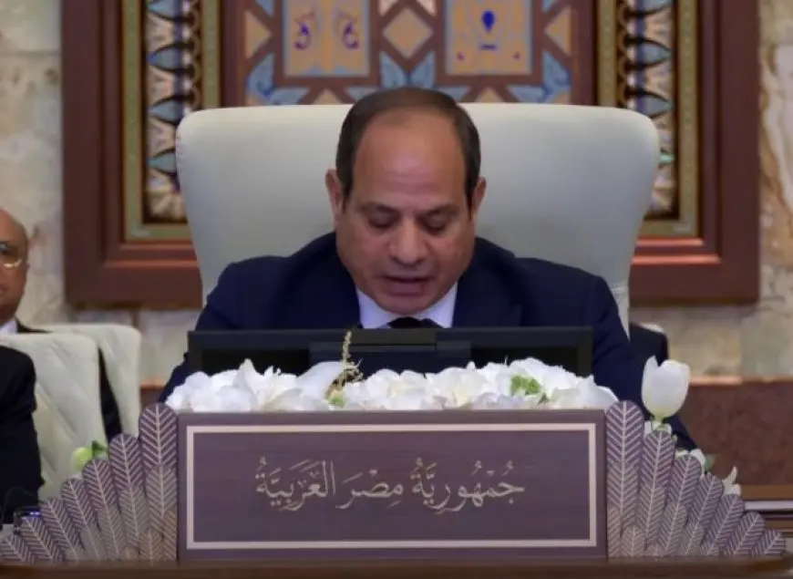 قمة بغداد.. الرئيس السيسي: نبذل جهودا مكثفة لوقف إطلاق النار في غزة