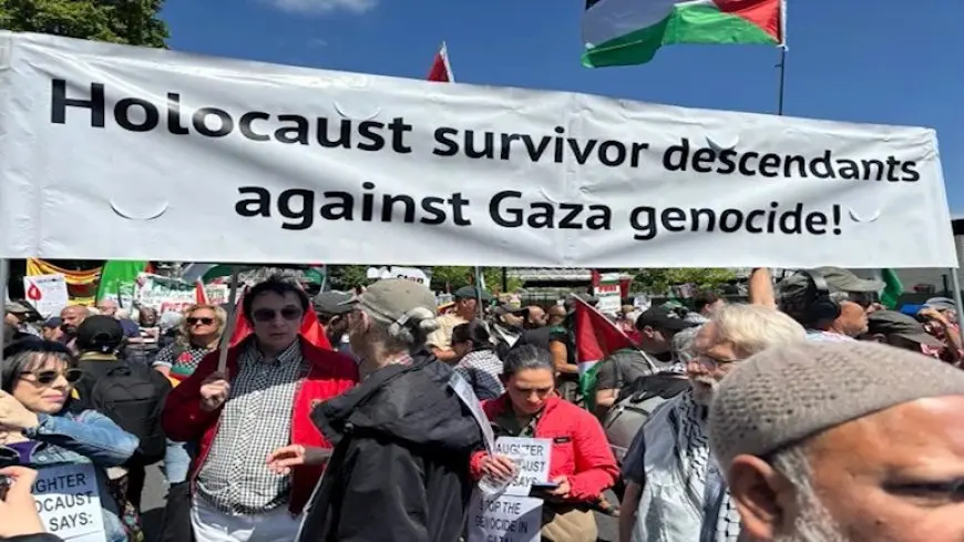 مظاهرات حاشدة في لندن دعمًا لفلسطين (صور+فيديو)