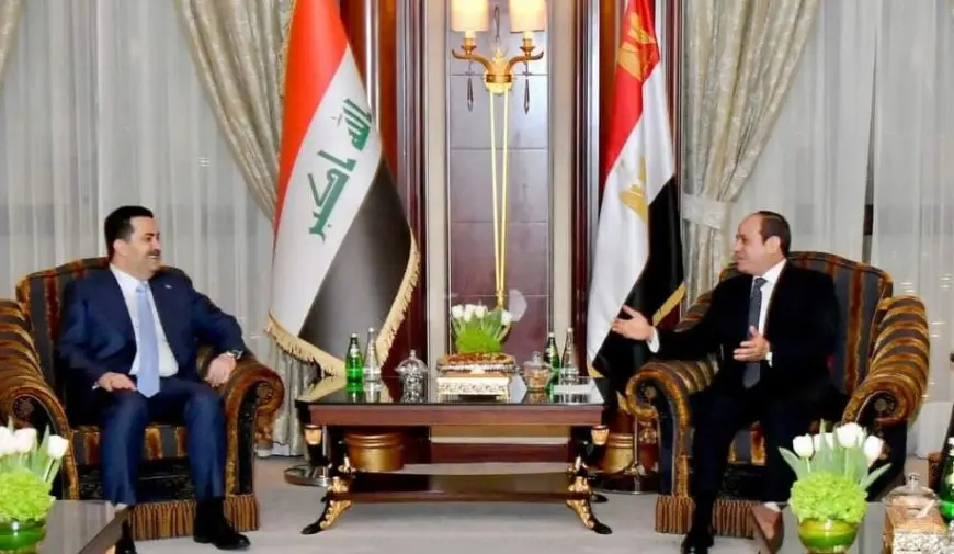 الرئيس السيسي ورئيس وزراء العراق يؤكدان ضرورة الوقف الفوري لإطلاق النار في قطاع غزة