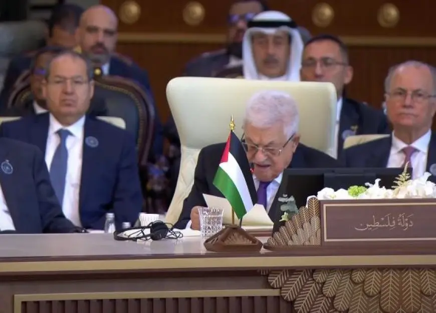 قمة بغداد.. الرئيس الفلسطيني يدعو إلى تبني خطة عربية لإنهاء الحرب وتحقيق السلام