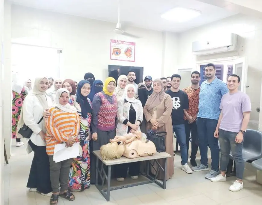 صحة دمياط : تدريب العاملين بوحدات الشيخ ضرغام والخياطة والركابية على الإنعاش الرئوي