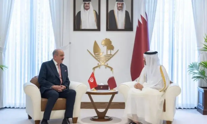 رئيس وزراء قطر يبحث مع وزير خارجية تونس الوضع في غزة