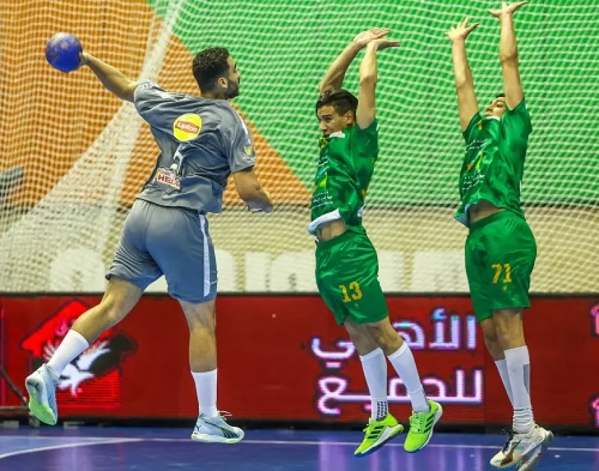 الأهلي يهزم منتدى درب السلطان ويتأهل لنهائي كأس الكؤوس الإفريقية لليد