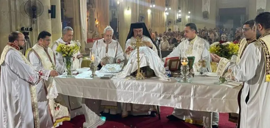 بطريرك الأقباط الكاثوليك يترأس قداس عيد القديسة ريتا بكنيسة الآباء الفرنسيسكان