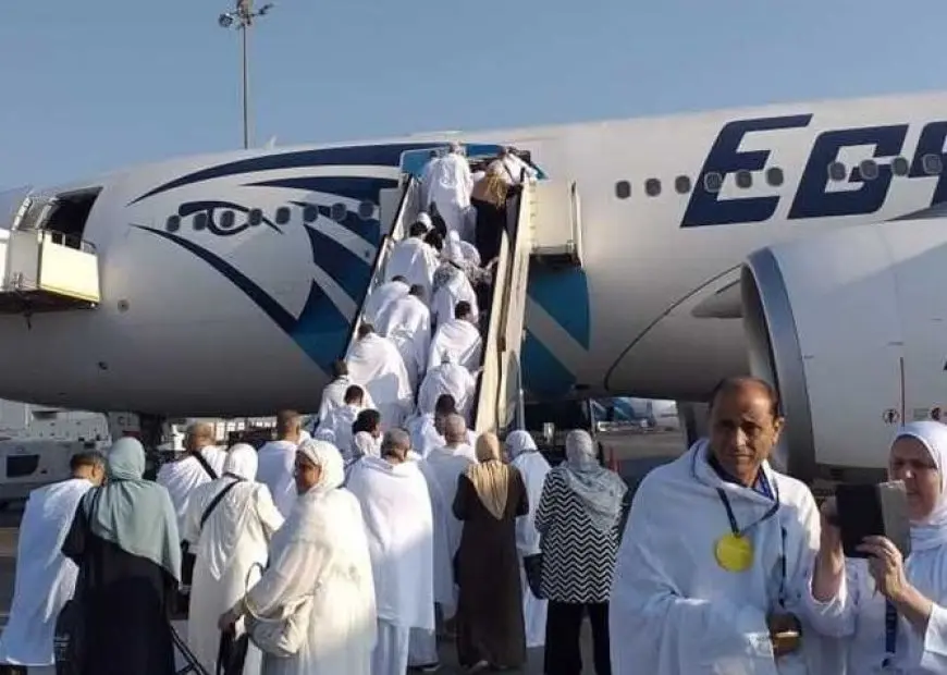 شركة مصر للطيران تُسير غدا 22 رحلة جوية لنقل الحجاج إلى الأراضي المقدسة