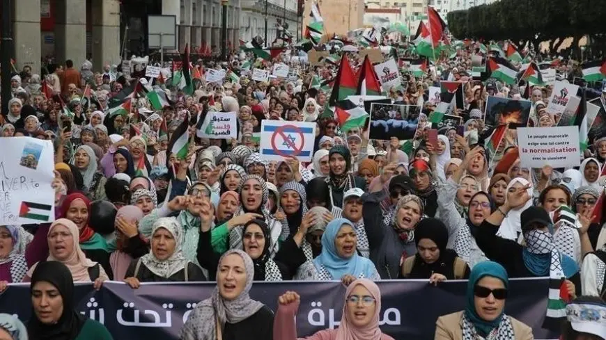 المغرب: تنظيم 96 مظاهرة في 66 مدينة تنديدا بالعدوان على غزة ورفضا للتهجير