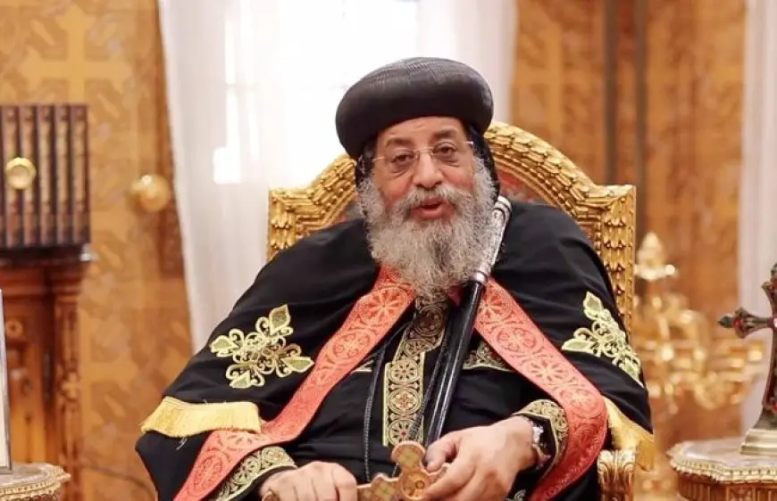 البابا تواضروس الثاني يصلي قداس اليوبيل الذهبي لوضع حجر أساس كنيسة السيدة العذراء مريم أرض الجولف