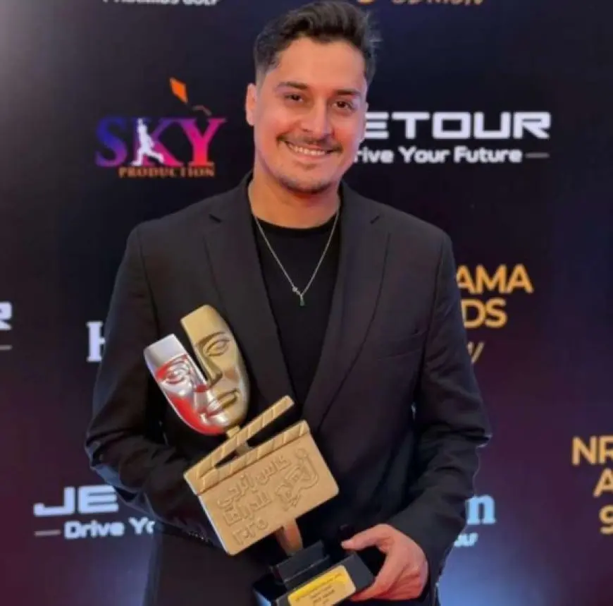 محمد ناصر أفضل ممثل صاعد في كأس إنرجي عن مسلسل النص