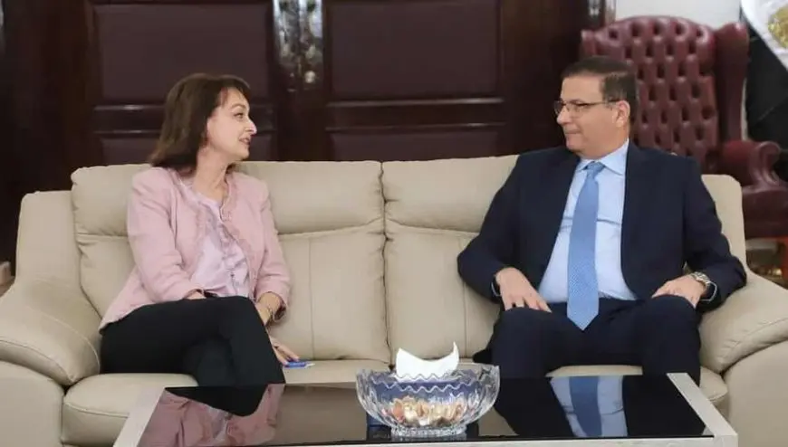 وزير الزراعة يبحث مع سفيرة رومانيا بالقاهرة تعزيز التعاون المشترك في مجال الاستثمار الزراعي
