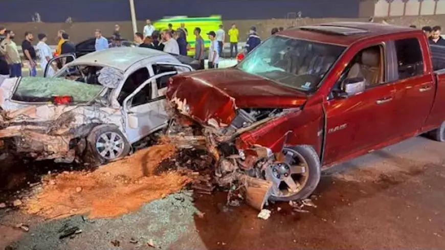 “مخمور يسير عكس الاتجاه”.. كاميرات المراقبة ترصد لحظة وقوع حادث المقطم المروع |صور
