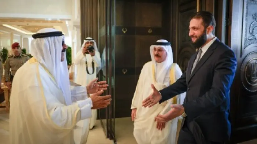أمير الكويت وأحمد الشرع يبحثان سبل دعم وتعزيز العلاقات الثنائية