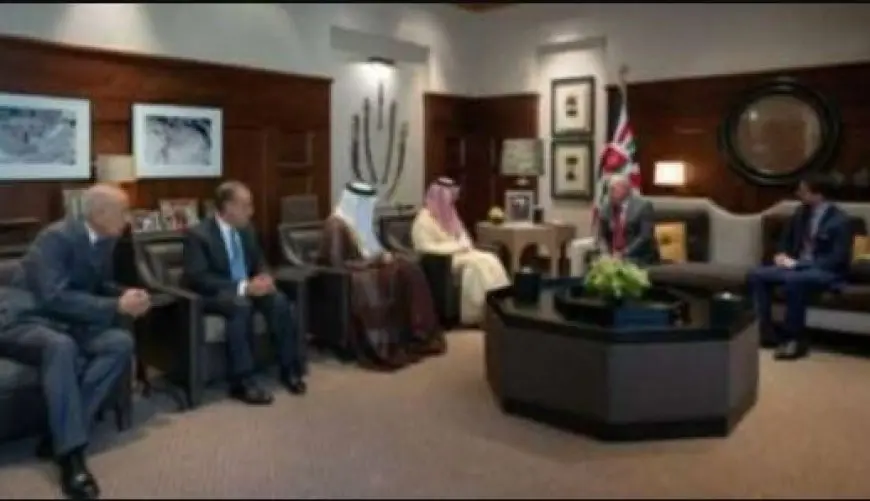 وزير الخارجية يشارك في اجتماع اللجنة الوزارية العربية الإسلامية مع عاهل الأردن ورئيس فلسطين